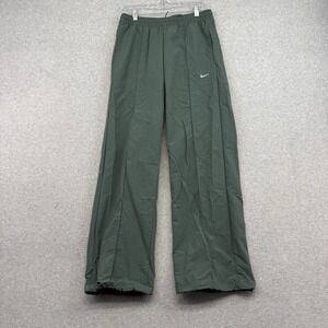 Nike Dark Green Track Pants with White Swoosh